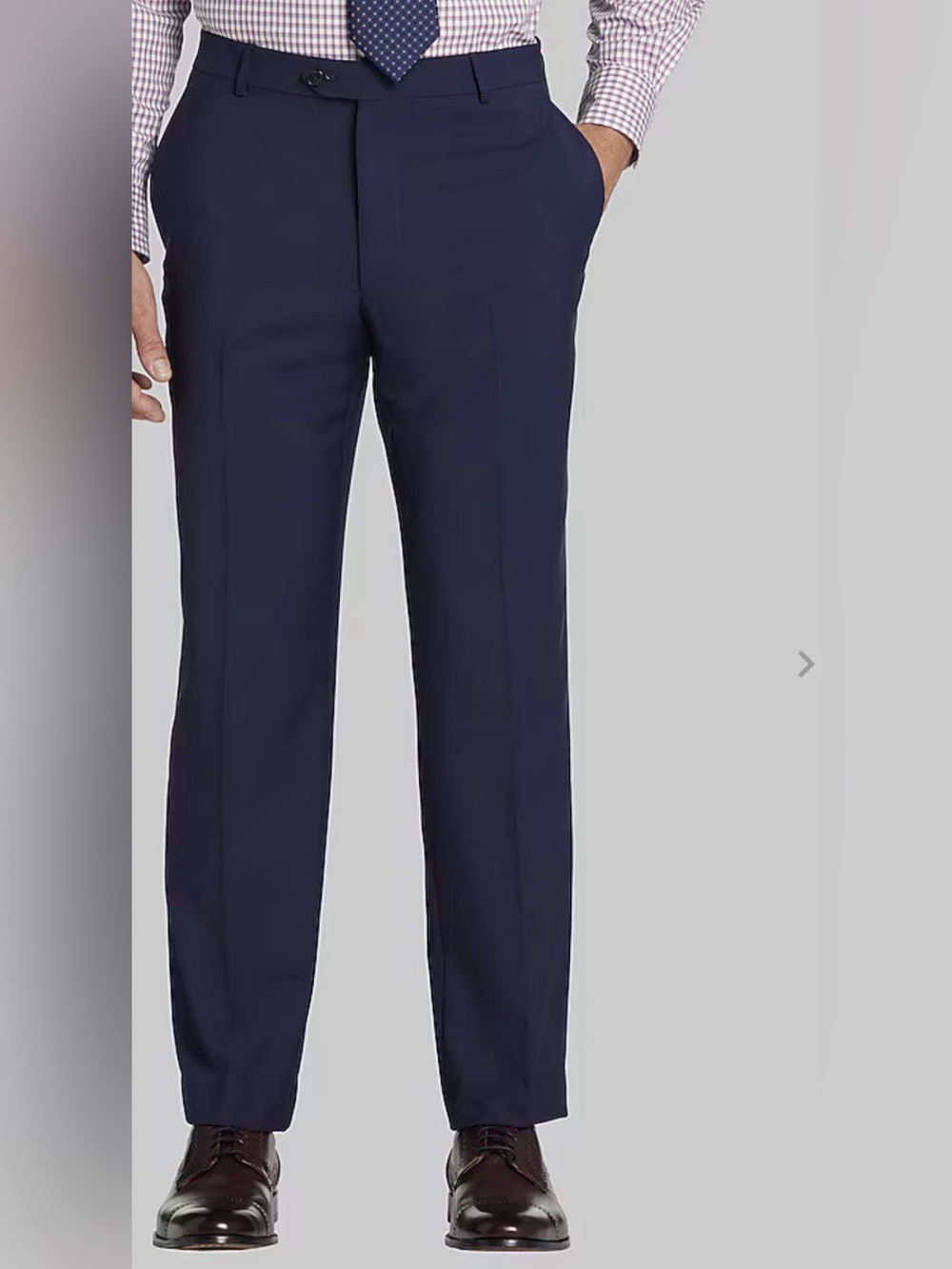 Jos. A. Bank Reserve Navy Men's Wool Dress Pants, 48L